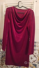 Vestito velluto rosso