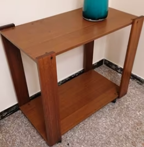 Carrellino portavivande / porta TV - legno e ruote