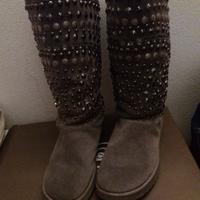 Stivali scamosciati grigi, pelo interno nr.38