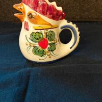 Brocca a forma di Gallo in Ceramica artigianale
