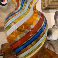 Grande vaso originale in vetro Murano multicolore