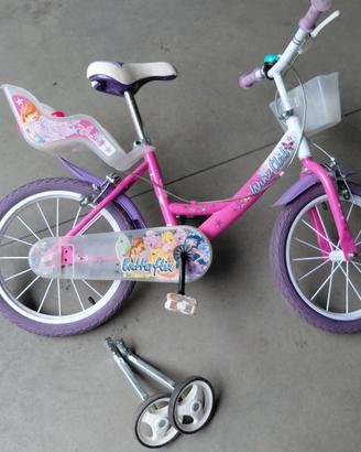 Bicicletta Winx Club Butterflix 16" con rotelle