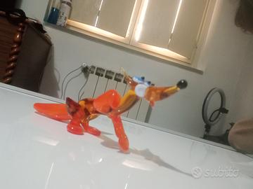 Volpe in vetro di Murano