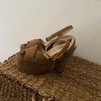 sandali camoscio alti