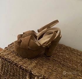 sandali camoscio alti