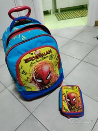 zaino e astuccio Uomo ragno 