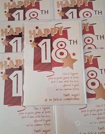Biglietti auguri compleanno 18 anni lotto