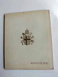 Vaticano Anno IX 1987 con lire 1000 ag G. Paolo II