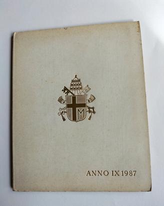 Vaticano Anno IX 1987 con lire 1000 ag G. Paolo II