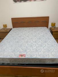 Letto una piazza e mezza in legno con contenitore