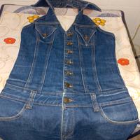salopette a jeans donna taglia m 