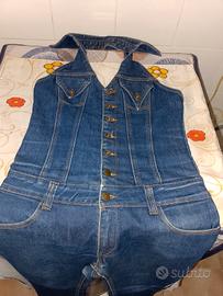 salopette a jeans donna taglia m 