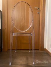 Kartell victoria ghost set 4 sedie