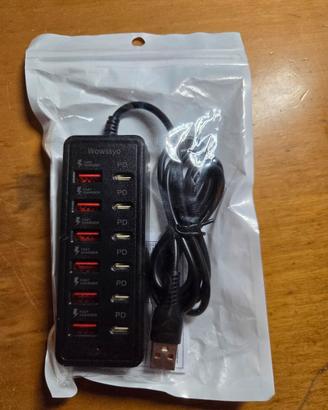 Stazione ricarica usb 6 type c e 6 type usb. Nuovo