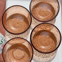 Ciotole 4 in vetro spesso 