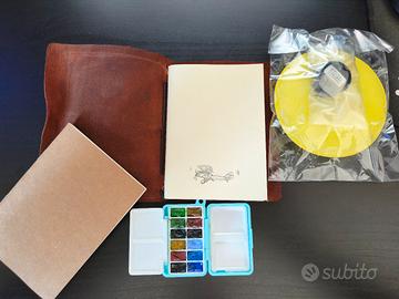 Kit acquerello da viaggio fatto a mano