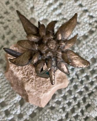 Stella alpina in metallo argentato