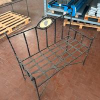 Panchina in ferro battuto