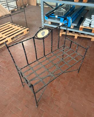 Panchina in ferro battuto