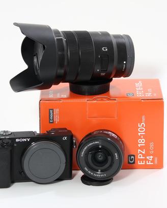 Sony Alpha6400 con due obbiettivi