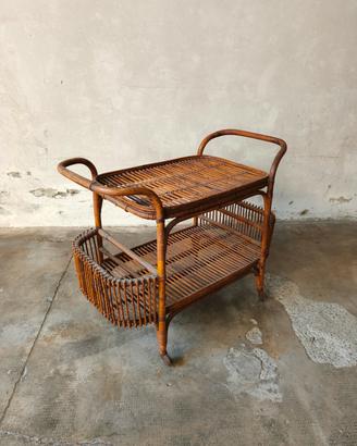 Carrello in Bambú Vintage