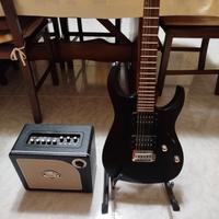 chitarra elettrica con amplificatore 