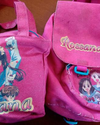 Rossana borsetta glitter e zainetto