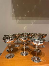 Coppette in silver plate