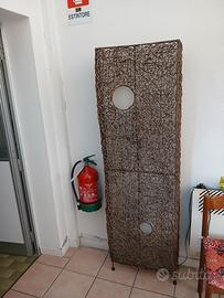 Lampada da terra in rattan