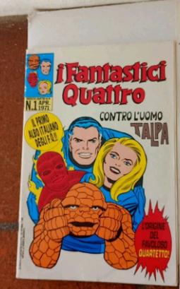 FANTASTICI QUATTRO N.1 CORNO ANASTATICO CON POSTER
