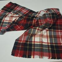 Sciarpa Terranova a quadri rossa/nera