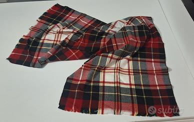 Sciarpa Terranova a quadri rossa/nera