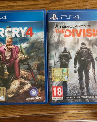 Giochi ps4 FARCRY 4-  THE DIVISION