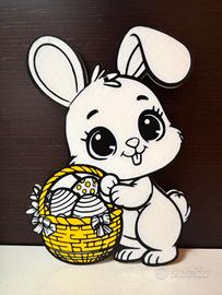 Decorazione coniglietto di Pasqua stampato in 3D