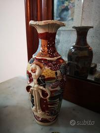 Coppia vasi in ceramica giapponese