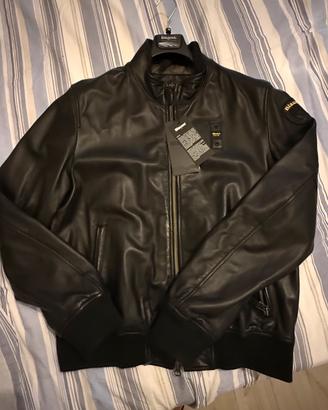 Blauer di pelle nero tg. XXL