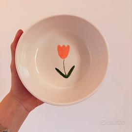 Piattino ciotola  in Ceramica  fatto a mano