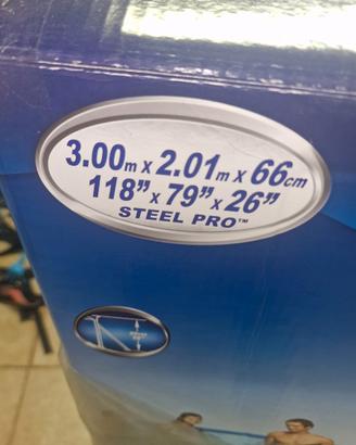 Bestway Piscina Rettangolare Steel Pro 300X201X66