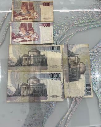 Banconote varie in lire