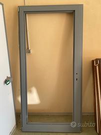 Porta finestra ingresso nuova artigianale legno