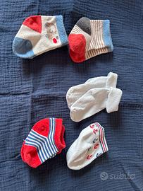 Set 5 paia calzini newborn