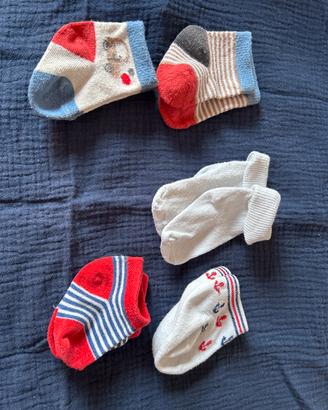 Set 5 paia calzini newborn