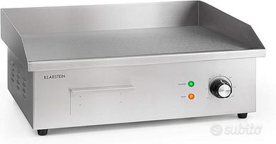 Klarstein Grill Elettrico, Piastra senza fumo
