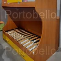 Codice: 265939 LETTO A CASTELLO COLORE CILIEGIO E