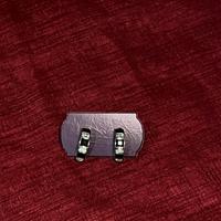 orecchini con strass di vetro