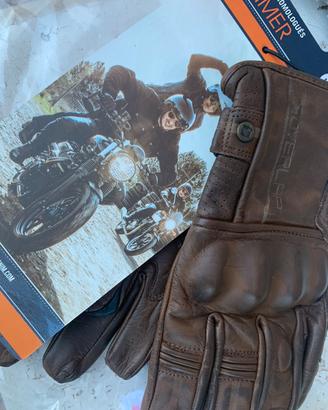 Guanti pelle moto Cafe Racer