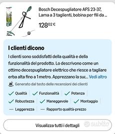 Decespugliatore elettrico Bosh