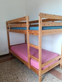 Letto a castello in legno Ikea