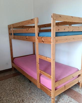 Letto a castello in legno Ikea