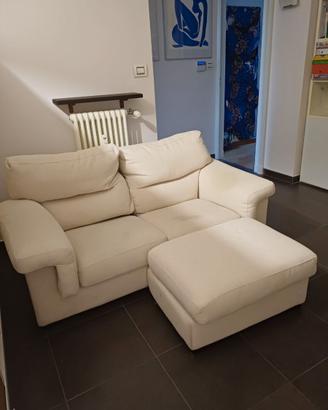 Divano letto (sfoderabile e lavabile) con puof